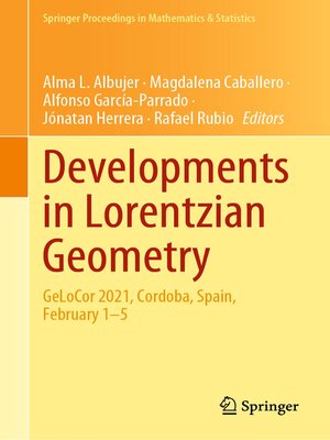 cover image of Developments in Lorentzian Geometry